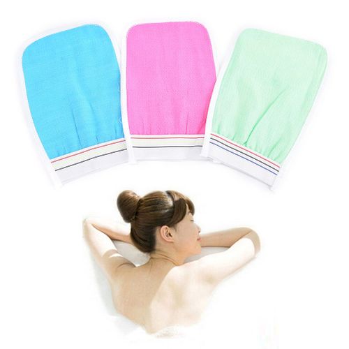 Doux Exfoliant Lavage Peau Spa Bain Gant Gommage Gant Magique Peeling Gant Bain Moussant Fleur Petit Chiffon De Frottement 