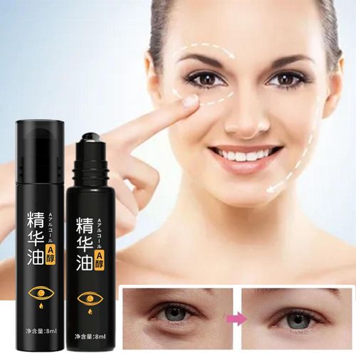 Huile Essence Anti-Rides Pour Les Yeux Avec Alcool A, Sac Anti-Âge, Soins Pour La Peau Foncée, Vente En Gros, Anti-Poches, Dissolvant De Cercles E C1c6, 8ml 