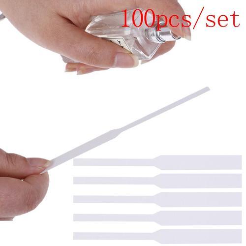 100 Pcs/Pack Parfum Huiles Essentielles Test Papier Bandes Aromathérapie Parfum Test Bande 130*12mm 