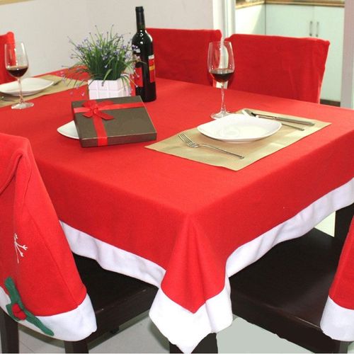 Nappe De Noël + Chaise Flocon De Neige, Kits De Décoration Pour La Maison, Nouvel An