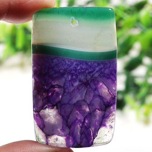 Breloques En Forme De C¿Ur, Pierre De Cristal Naturel, Vert Violet, Accessoires, Perles Pour La Fabrication De Colliers Et Pendentifs