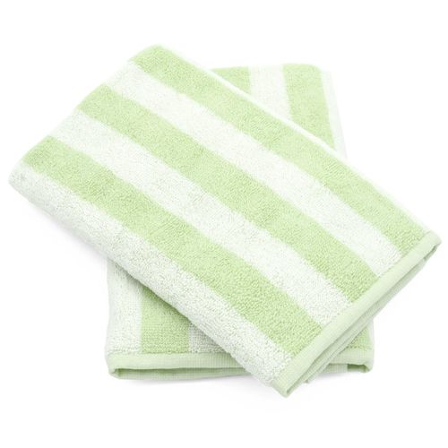 Lot De 2 Torchons De Cuisine Éponge 50x50 Cm Coton Pat Ii Vert