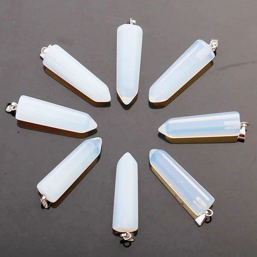 Breloques Hexagonales En Forme De Balle, Vente En Gros, 8 Pièces/Lot, Quartz, Cristal, Pierre Rose, Pendentifs Pour La Fabrication De Bijoux, Livraison Gratuite