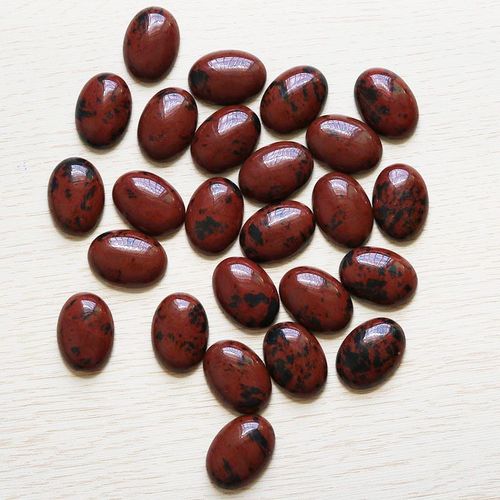 Cabochon De Cabine Ovale En Pierre Naturelle De Cygne Doré, Perles De Larme Pour La Fabrication De Bijoux, Boucles D'oreilles Pendentif 18mm * 25mm 10 Pièces/Lot