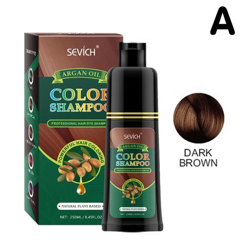 Shampoing Pour Coloration Des Cheveux, 250ml, Couverture Pour Coloration Naturelle, Rouge Vin, Brun Foncé, F4h6 