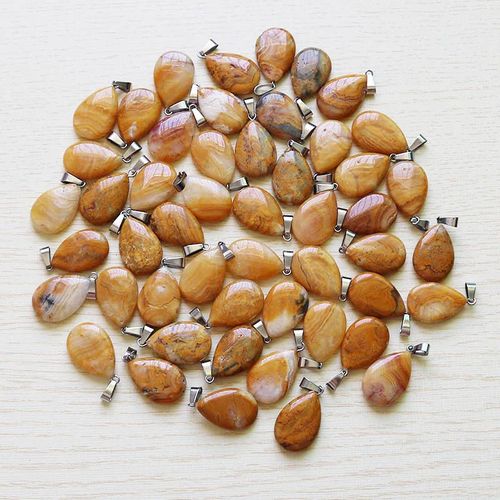 Breloques En Forme De Goutte D'eau En Agate, Pour La Fabrication De Bijoux Et De Colliers En Onyx, Vente En Gros, Livraison Gratuite
