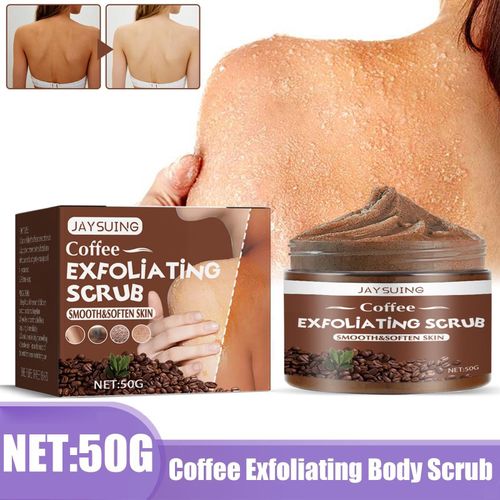 Crème De Nettoyage À La Mélanine, Café Exfoliant, Gommage Pour Le Corps, Dessalinate, Blanchissante, Hydratante En Profondeur, 50g, Y2a5 