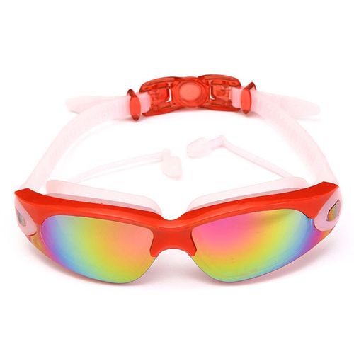 Lunettes De Natation Professionnelles, Avec Bouchons D'oreille, Pince-Nez, En Silicone Galvanisé, Étanche, Pour Les Amateurs De Natation, Accessoires A