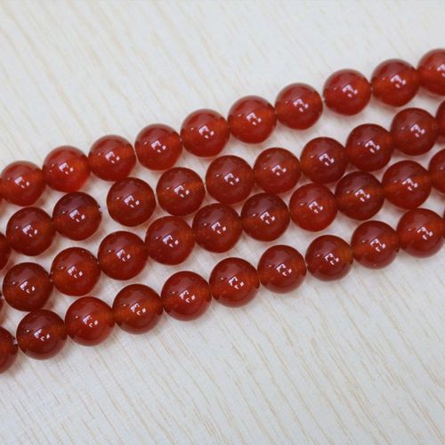 Breloques Rondes En Onyx Rouge, Perles En Cornaline Amples 10mm 15 ""Pour La Fabrication De Bijoux, Bracelet Et Collier À Faire Soi-Même, Vente En Gros