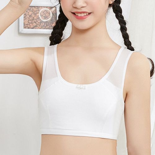 Gilet En Coton Pur, Sans Éponge, Double Couche, Respirant Pour Petites Filles A7 
