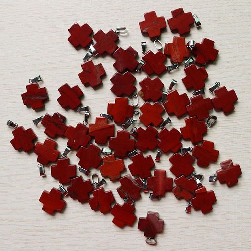 Pendentifs En Pierre Arc-En-Ciel Naturelle, En Forme De Croix, 20x20mm, Pour Fabrication De Bijoux, Boucles D'oreilles Pour Femmes, Cadeau, Vente En Gros, 30 Pièces/Lot