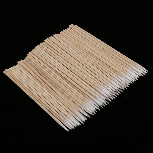 Coton-Tige En Bois Pour Ongles, Bâtonnets De Nettoyage, Tête En Coton Pour Manucure, Correcteur De Détail, Dissolvant De Vernis, Outils D'art, 300 Pièces 