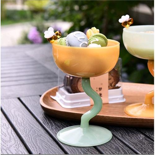 Verre À Champagne Et Crème Glacée, Design Original, Petit Groupe, Belle Boisson, Haute, Pour Le Vin, Gobelet À Cocktail