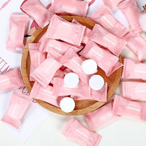 Serviette De Voyage Jetable Non Tissée, 50 Pièces, Lingettes Humides Pour L'extérieur, Bonbons 