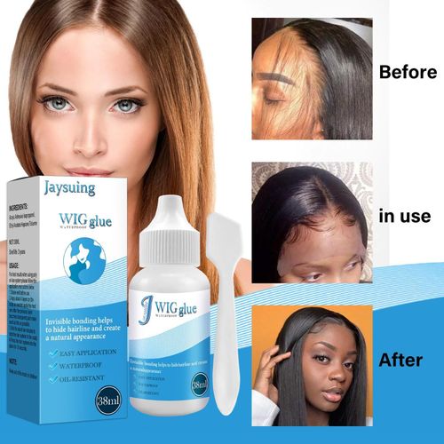 Dissolvant De Colle Invisible Pour Perruque Lace Frontal, 38ml, Outil D'extension De Cheveux Avec Bande Adhésive 