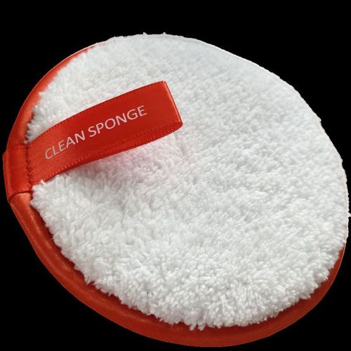 Tampons Démaquillants Réutilisables, 1 Pièce, Ananas Rayé, Lingettes En Coton, Microfibre, Éponge De Démaquillage, Outil De Nettoyage Du Coton 