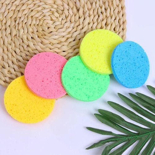 Éponges Faciales Compressées, Nettoyage Naturel, Cosmétique, Démaquillant, Réutilisables, Spa, Massage, Pâte De Bois, Coton 