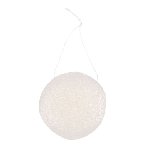 Tampon Nettoyant En Fiber Pour Le Visage, Éponge De Nettoyage, Exfoliante, Blanche 