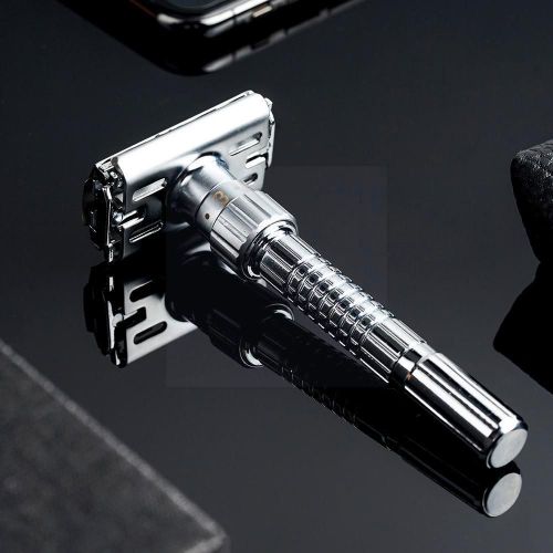 Rasoir De Sécurité Réglable À Double Tranchant Pour Hommes, En Alliage De Zinc H1x4 
