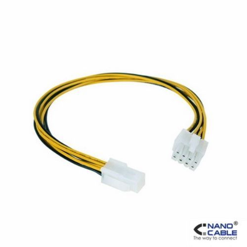 Nanocable - câble d'alimentation interne 15cm duplicateur 4 broches vers connexion 2x4 broches 4 broches/f-4+4 broches/m