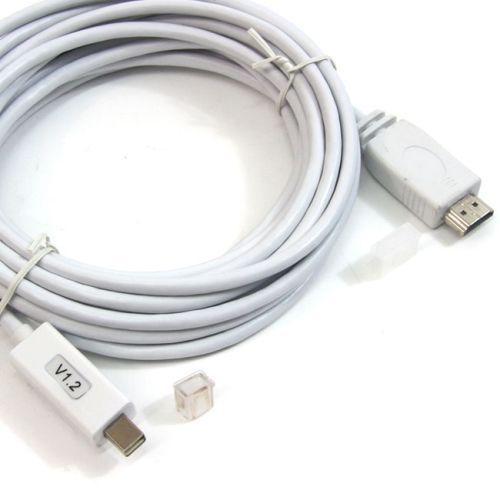 Oem - câble mini displayport/m hdmi/m - 5 mètres - 1080p - blanc