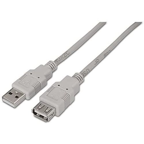 Aisens - câble usb 2.0, type a/m/h, beige, 3.0m