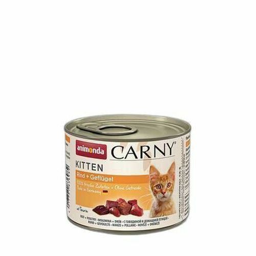 Animonda Carny Kitten - Poulet + Buf 200g, Animonda