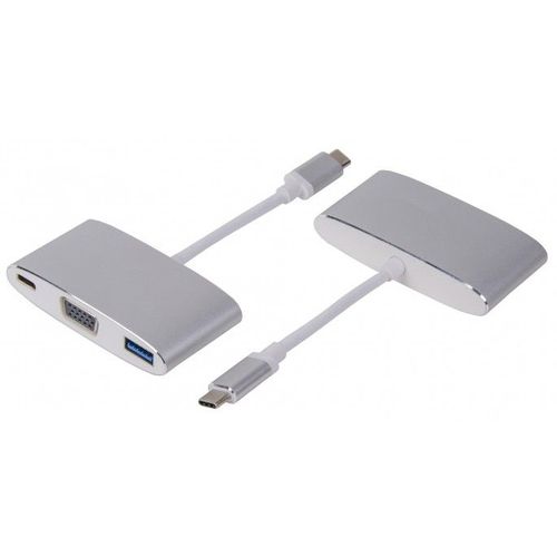 LMP - Adaptateur vidéo externe - USB-C 3.1 - VGA - argent