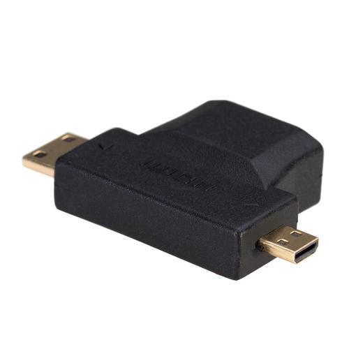 AKYGA AK-AD-23 - Adaptateur Mini et Micro HDMI (Connecteur HDMI Femelle vers Mini HDMI Mâle)