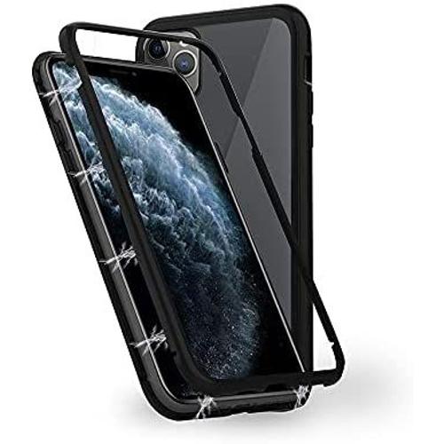 Coque En Verre Trempé Cygnett Pour Iphone 11 Pro Max (Double Ozone Magnétique) Noir