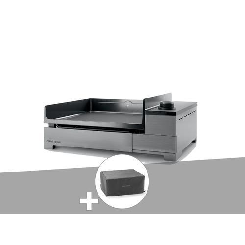 Plancha électrique Premium 45 inox avec housse - FORGE ADOUR