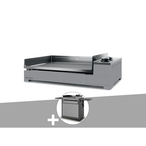 Plancha gaz Premium 60 acier avec chariot - FORGE ADOUR