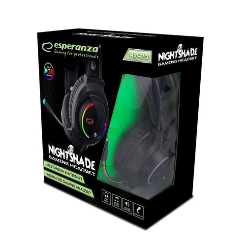 Casque De Jeu Nightshade Esperanza Avec Microphone