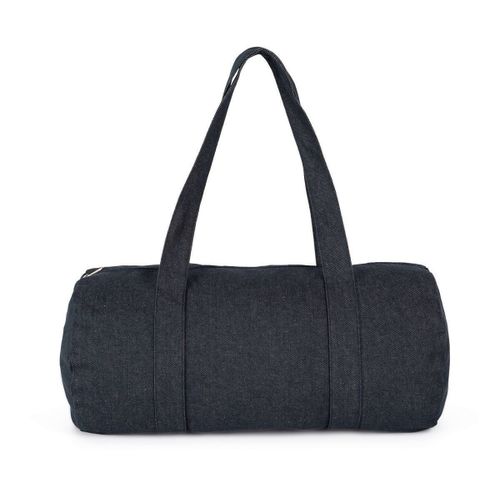 Sac voyage polochon denim - KI5606 - bleu marine denim