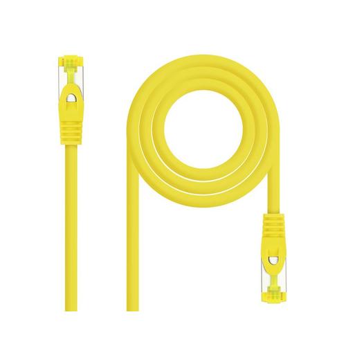 NanoCable 10.20.1903-Y - Câble réseau Ethernet RJ45 LSZH Cat.6A SFTP, AWG26, 100 % cuivre, sans halogène, jaune, cordon de raccordement de 3,0 m