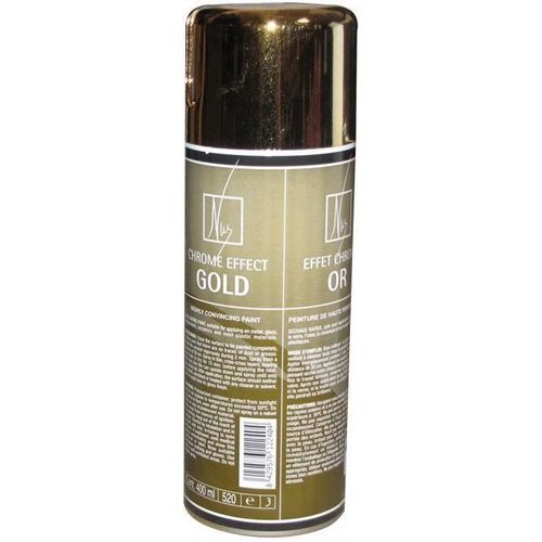 Peinture bombe - effet chromé - or C151 - 520 mL