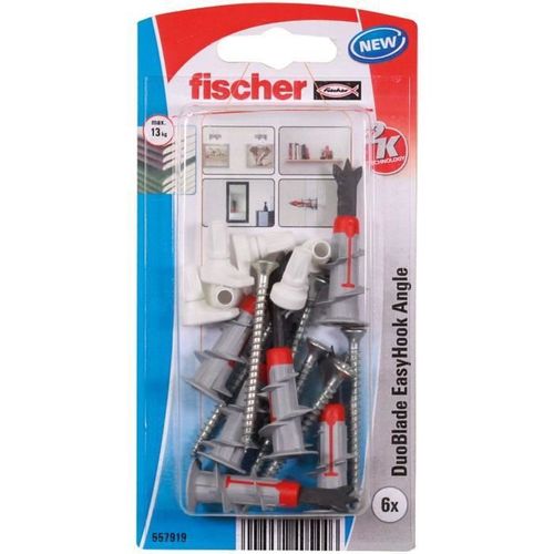 FISCHER Duoblade EasyHook Crochet droit - x6