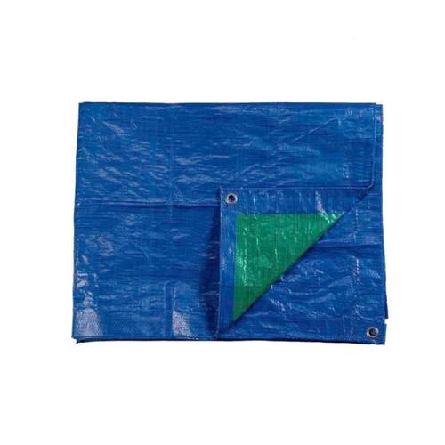 Bâche de protection EDM Bleu/Vert - ¿illets métal - 90 g/m2 - 10 x 15 m