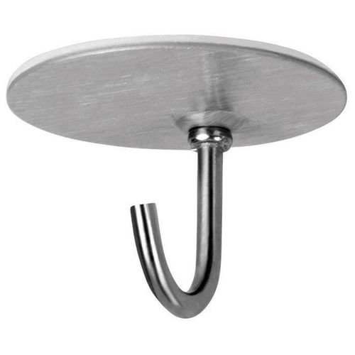 Crochet adhésif acier inox