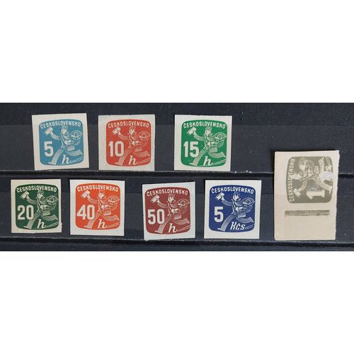 Timbres Tchécoslovaquie Journaux Non Dentelés Neufs