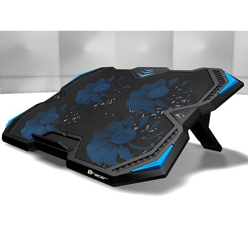 Tracer Turbo Cooling Pad pour ordinateur portable réglable jusqu'à 17 pouces, 1000 tr/min, 4 ventilateurs