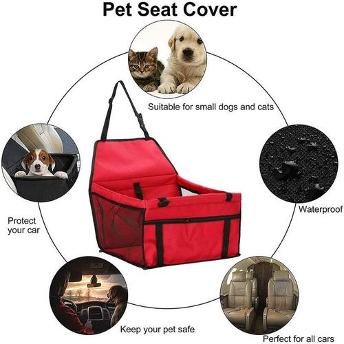 Siège de Rehausseur Auto de Chien Chat Animaux de Compagnie ,Sac