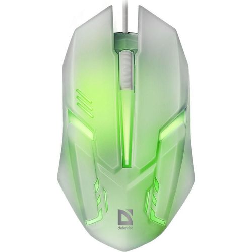 Souris Gaming DEFENDER Cyber MB-560L Blanc Rétroéclairage 7 Couleurs