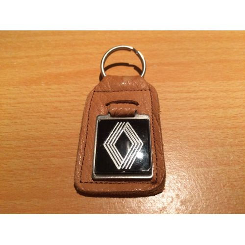 Porte Clé , Clef , Clefs Renault Ancien , Cuir Marron