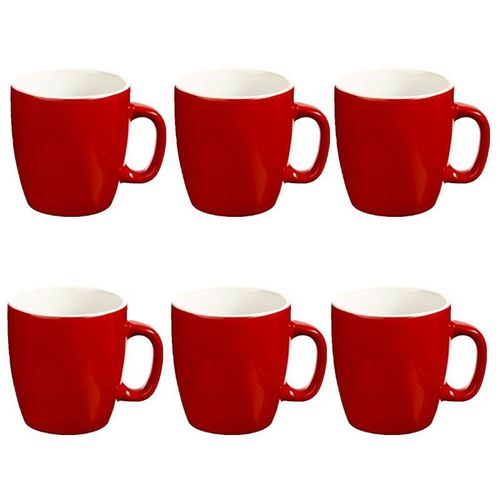 Lot De 6 Mugs "Colorama" 18cl Rouge