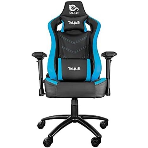 Nouveau Modèle De Chaise De Jeu Talius Vulture - Chaise De Jeu Professionnelle En Bleu Et Noir, Papillon, Ergonomique, Accoudoirs 4d, Base En Métal, Hauteur Réglable Haut Dossier Inclinable, Roues En Nylon.