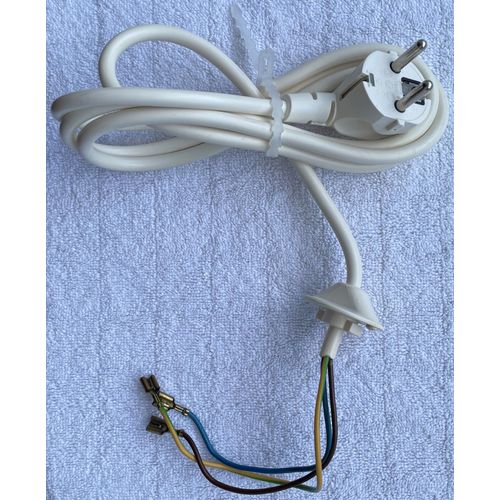 Prise Secteur + Câble d'Origine pour Lave-Linge: VEDETTE - VLF8126 - LC8ER - Amplitude 8Kg ou de même série...