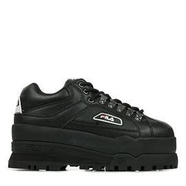 Fila black clearance trailblazer wedge trainers