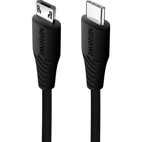 Câble USB C SWISSTEN USB-C vers Micro-USB Charge rapide 3A 1m