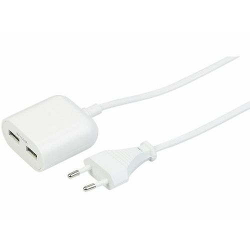 Adaptateur secteur 2,4 A Smart Power avec 2 ports USB - 150 cm
